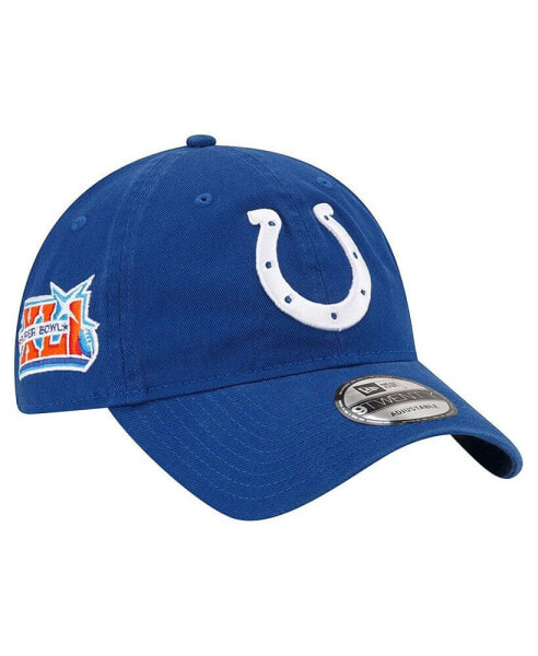 Men's Royal Indianapolis Colts Distinct 9TWENTY Adjustable Hat