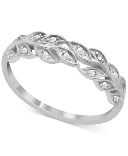 Кольцо Macy's Diamond Leaf Band.