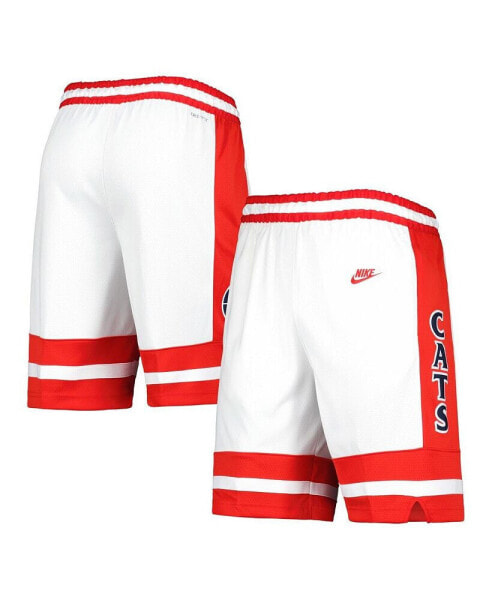 Men's White, Red Arizona Wildcats Limited Retro Performance Shorts