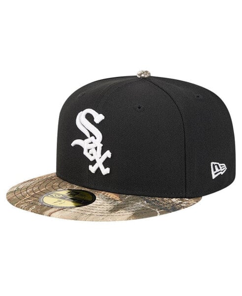 Men's Black Chicago White Sox Realtree Camo 59FIFTY Fitted Hat