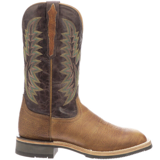 Lucchese Rudy Square Toe Cowboy Mens Brown Casual Boots M4091-WF