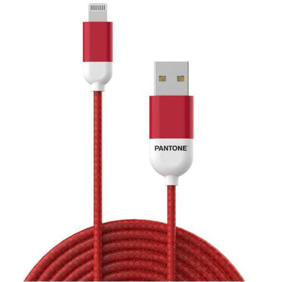 Кабель USB—Lightning Pantone 1,5 m Красный