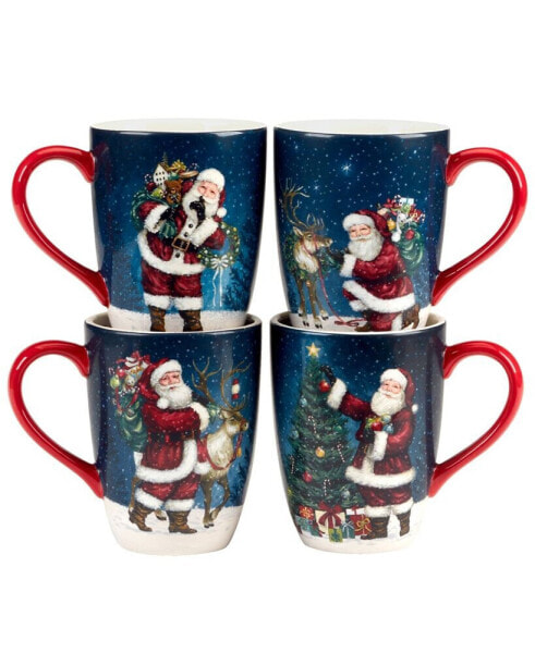 Santa's Secret Mugs, Set of 4