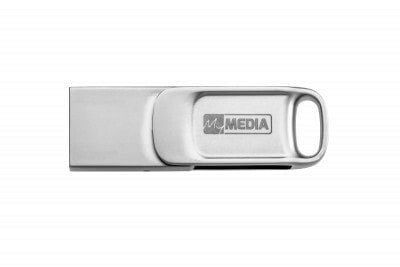 Verbatim MyDual - 64 GB - USB Type-A / USB Type-C - 2.0 - Swivel - Silver