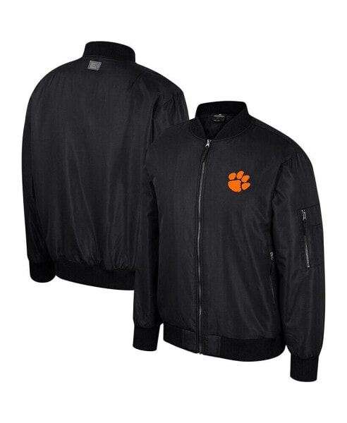 Куртка мужская с полной молнией Colosseum черная Clemson Tigers
