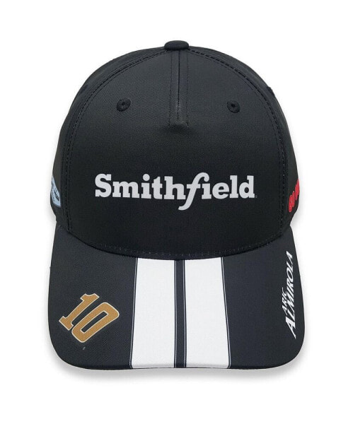 Men's Black, White Aric Almirola Smithfield Uniform Adjustable Hat