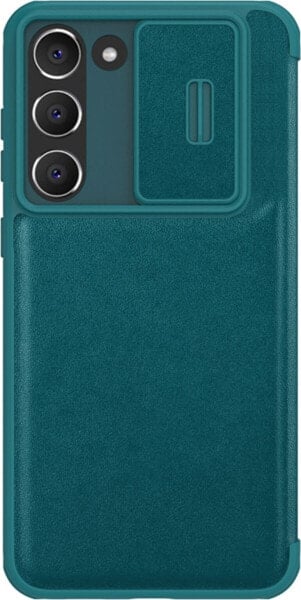 Nillkin Nillkin Qin Leather Pro Case etui Samsung Galaxy S23+ pokrowiec z klapką osłona na aparat zielone