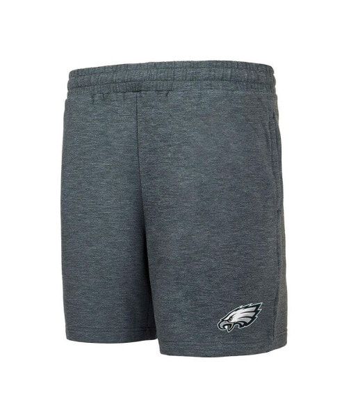 Men's Charcoal Philadelphia Eagles Powerplay Tri-Blend Fleece Shorts