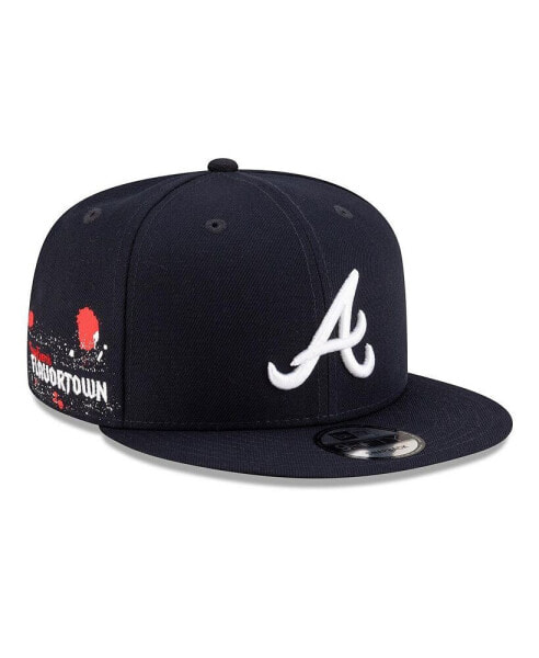 x MLB Men's Navy Atlanta Braves 9FIFTY Snapback Hat