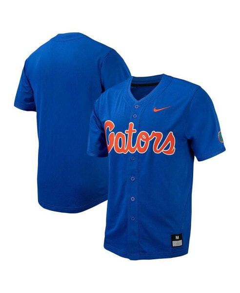 Men's Royal Florida Gators Replica Full-Button Baseball Jersey