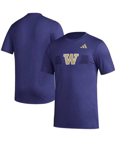 Men's Purple Washington Huskies Pregame AEROREADY T-shirt
