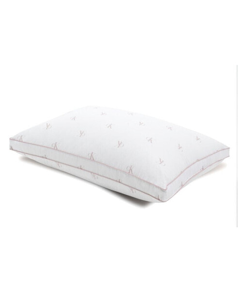 Monogram Logo Density Collection Cotton Pillow, Standard/Queen