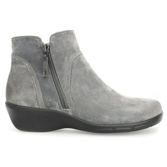 Propet Waverly Wedge Booties Womens Grey Casual Boots WFX085LGSU