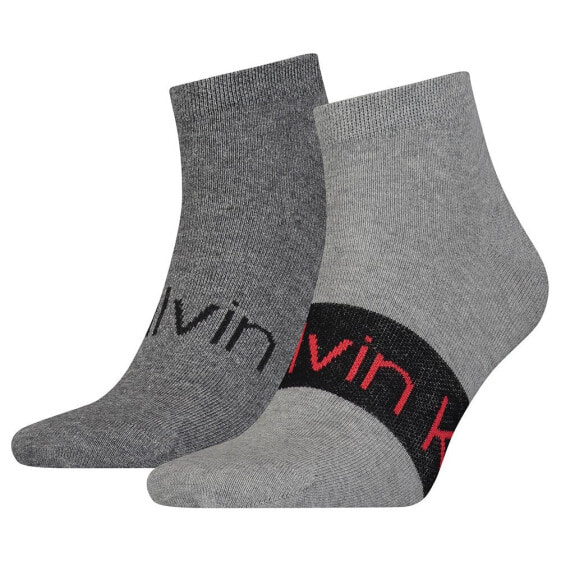 CALVIN KLEIN Sneaker Logo Ribbon socks 2 pairs