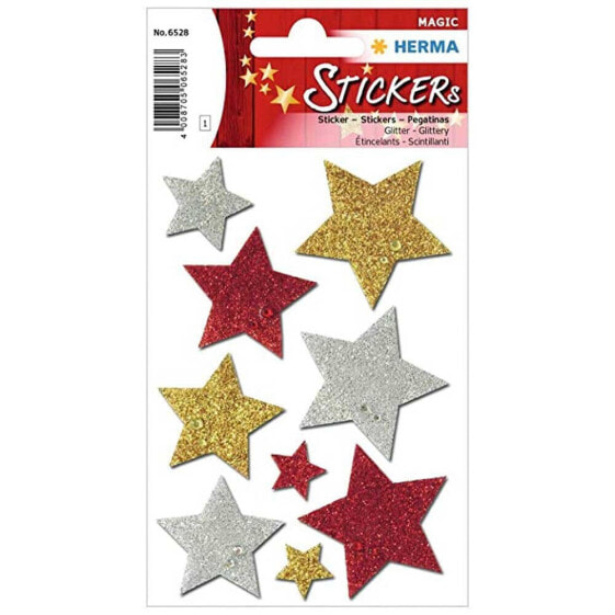 BANDAI Sticker Magic Multicolored Stars. Glitt