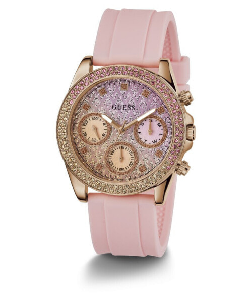 Часы женские Guess Sparkling Розовые GW0032L4 38 мм