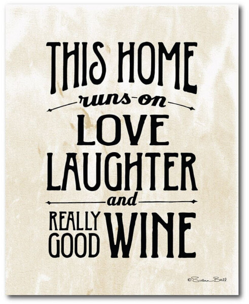 Love, Laughter and Wine 16" x 20" Gallery-Wrapped Canvas Wall Art