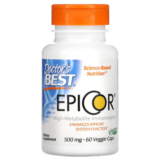 БАД Doctor's Best Immune Support With EpiCor, 500 мг, 60 капсул