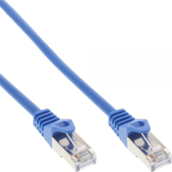 InLine Patch Cable SF/UTP Cat.5e blue 0.3m