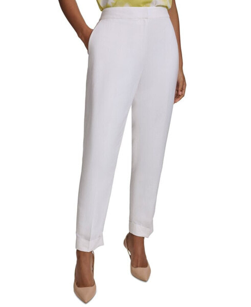 Брюки женские Calvin Klein petite Mid-Rise Cuffed Ankle Pants