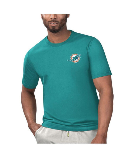 Men's Aqua Miami Dolphins Licensed to Chill T-shirt