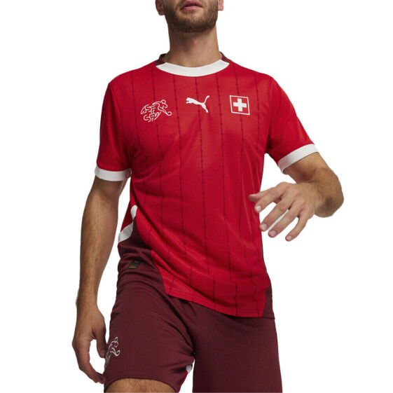 Puma Sfv Crew Neck Short Sleeve Home Soccer Jersey Replica Mens Red 77395601