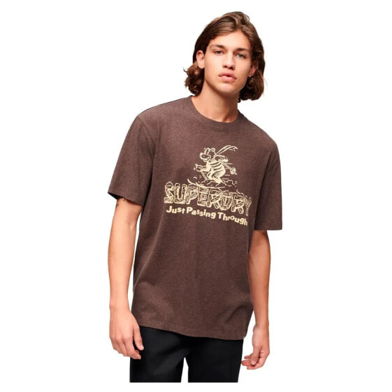 SUPERDRY Travel Postcard Graphic short sleeve T-shirt