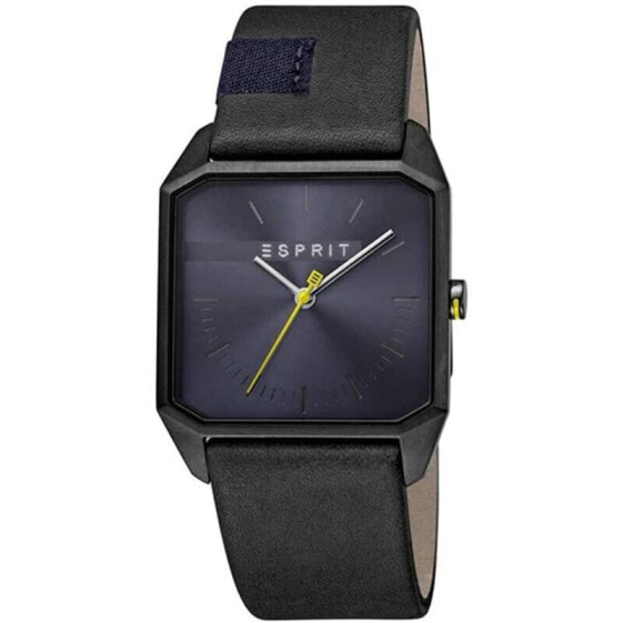 Мужские наручные часы с черным кожаным ремешком Esprit ES1G071L0035 ( 36 mm)