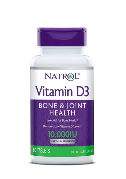 Natrol Vitamin D3 Витамин D3 10000МЕ 60 таблеток