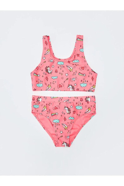 LCW Kids Baskılı Kız Çocuk Bikini