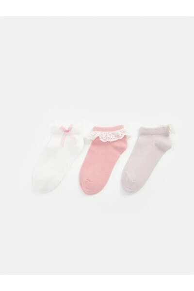 Носки для малышей LC WAIKIKI детские лиловые 3 пары