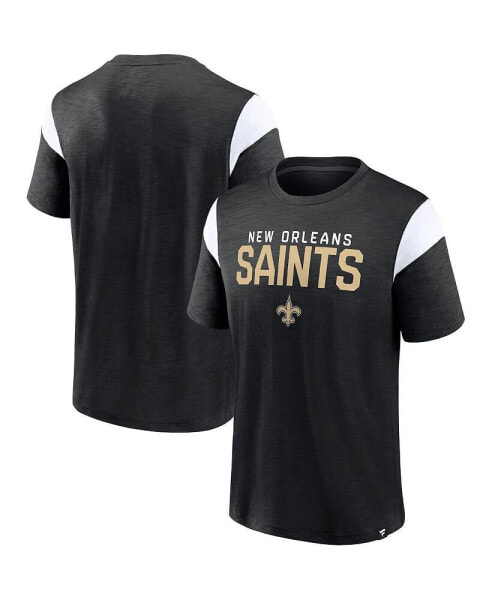 Men's Black New Orleans Saints Home Stretch Team T-shirt