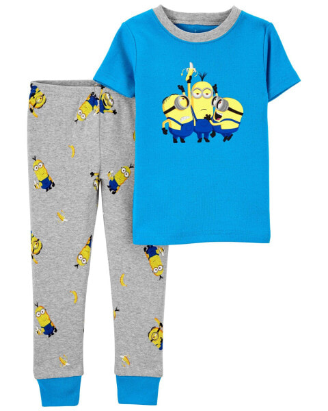 Toddler 2-Piece Minions 100% Snug Fit Cotton Pajamas 2T