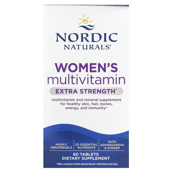 Nordic Naturals, Мультивитамины для женщин, с повышенной силой действия, 60 таблеток