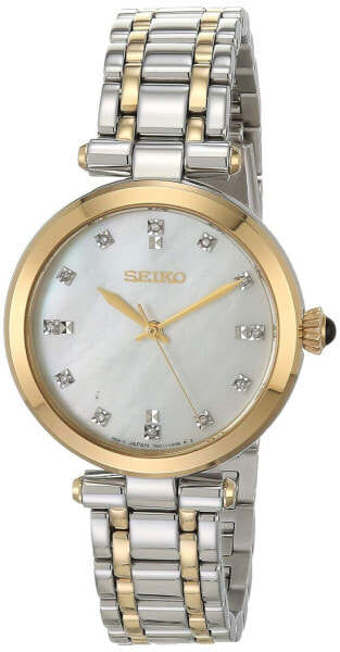 Seiko Ladies Diamond Mother of Pearl Watch SRZ532P1