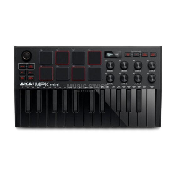 AKAI Professional MPK Mini Mk3 Keyboard Controller (Black)