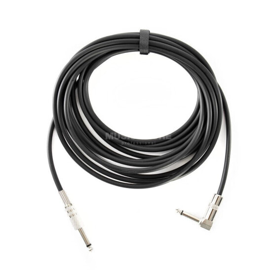 MUSIC STORE Instrument Cable Slim 90° 6m (Black)