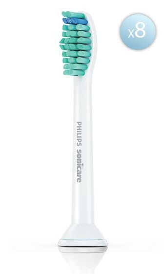 Philips Sonicare ProResults ProResults HX6018/07 8-pack C1 sonic toothbrush heads - 1 pc(s) - White - Medium - FlexCare+ - FlexCare - HealthyWhite - HydroClean - EasyClean - DiamondClean