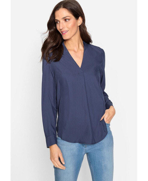 Women's Long Sleeve Tunic Blouse