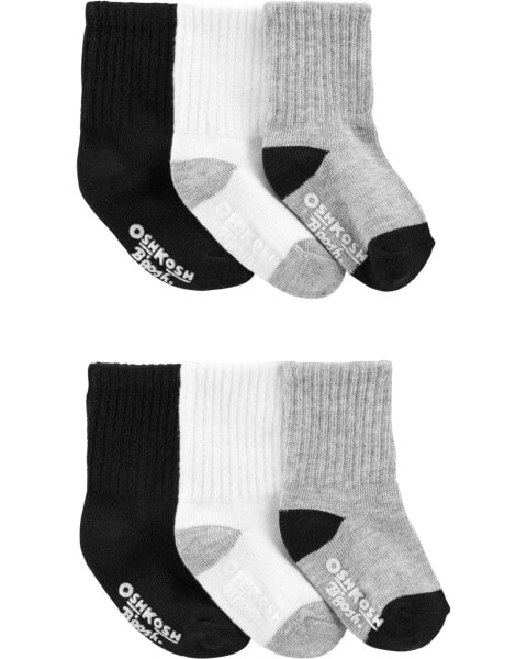 Носки для малышей Carterʻs Baby 6-Pack Basic Crew Socks - Базовые носки для малышей 6 шт.