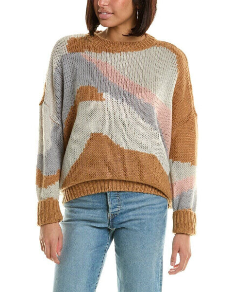 Saltwater Luxe Wool & Mohair-Blend Sweater Women's Brown S