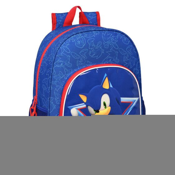 Школьный рюкзак Sonic Let's roll Тёмно Синий 33 x 42 x 14 cm