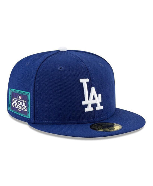 Men's Royal Los Angeles Dodgers 2024 MLB World Tour Seoul Series 59FIFTY Fitted Hat