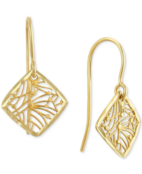 Серьги Macy's Filigree Square Dangle