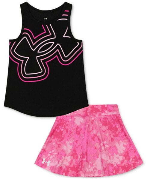 Toddler & Little Girls Logo Tank Top & Skort, 2 Piece Set