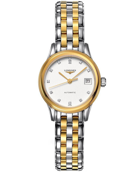 Women's Swiss Automatic Flagship Diamond Accent Two Tone Stainless Steel Bracelet Watch 26mm L42743277
