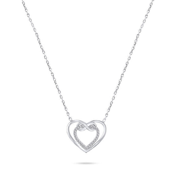 Romantic silver necklace Infinite love NCL31W