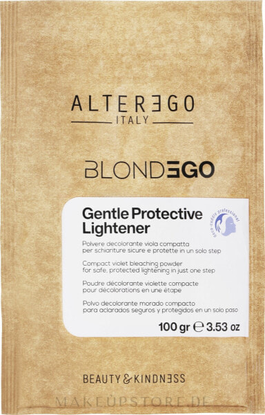 Aufhellendes Pulver - AlterEgo BlondEgo Gentle Protective Lightener Violet Bleaching Powder 100 g