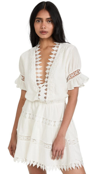 Peixoto 301589 Women's Ora Dress White Size S