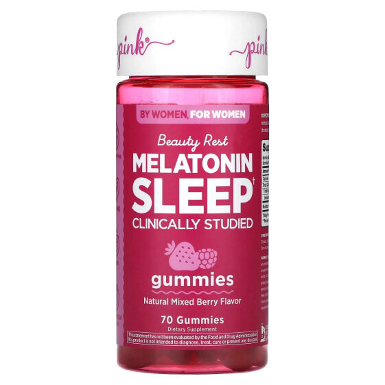 БАД для сна Мелатонин Beauty Rest, Натуральные ягоды, 70 жевательных конфет